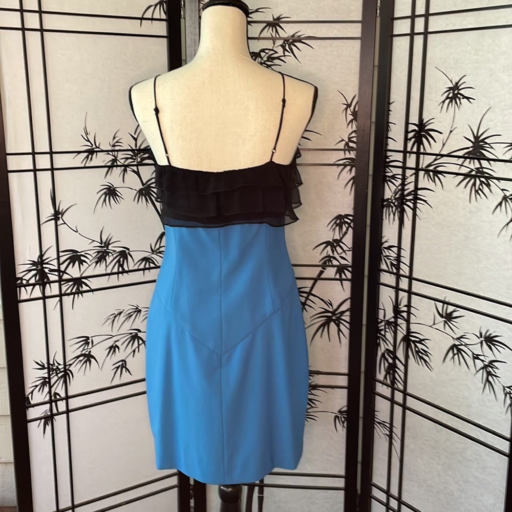🎉HP! 🎉Black Halo EUC Silk spaghetti strap dress size - Picture 2 of 9